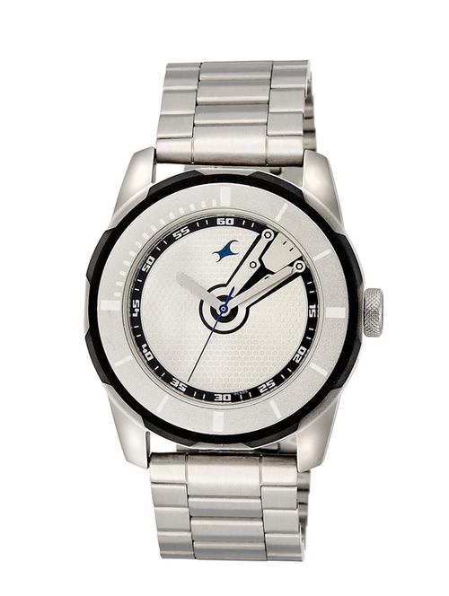 fastrack economy 2013 analog silver dial men's watch - 3099sm01 - 13271720 - Very Small Image - 1