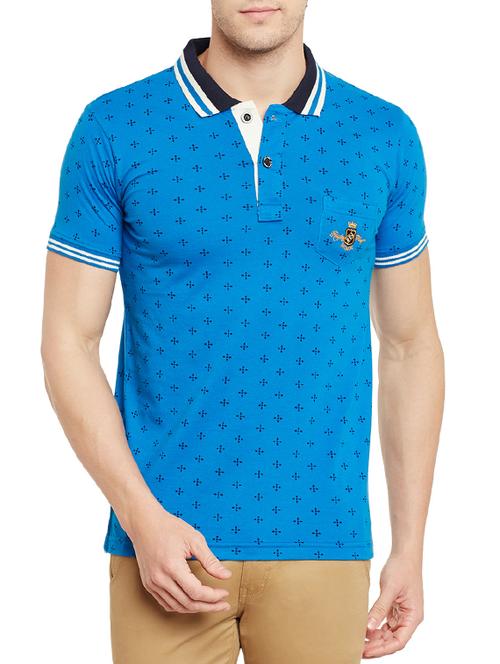 blue cotton tshirt - 13274539 - Very Small Image - 1