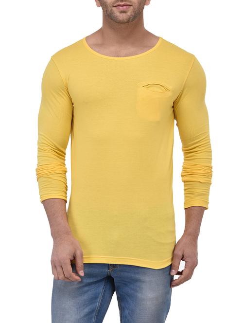 yellow cotton tshirt - 13277877 - Very Small Image - 1
