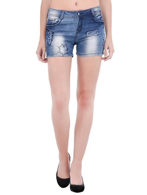 blue denim shorts - 13286048 - Very Small Image - 1