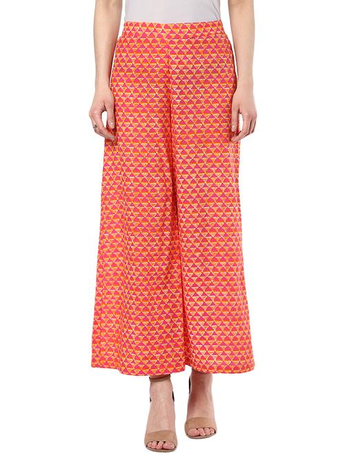 orange cotton palazzo - 13286357 - Very Small Image - 1