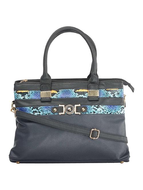 black leatherette handbag - 13286587 - Very Small Image - 1