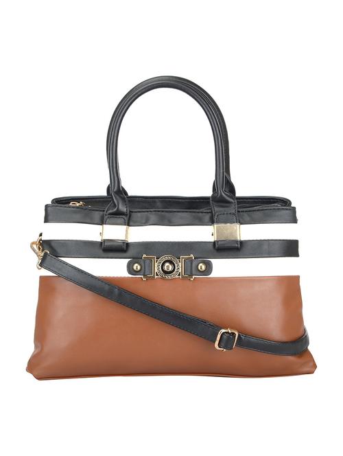 tan leatherette handbag - 13286590 - Very Small Image - 1