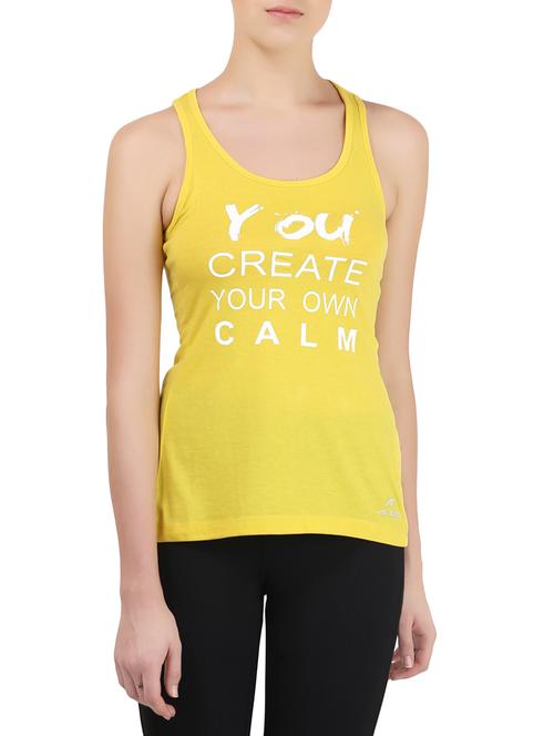 yellow cotton tank top - 13286789 - Very Small Image - 1