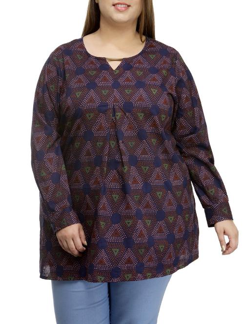 multicolored printed tunic - 13287837 - Very Small Image - 1