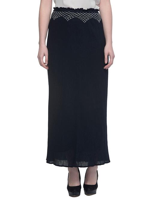 black solid maxi skirt - 13287848 - Very Small Image - 1