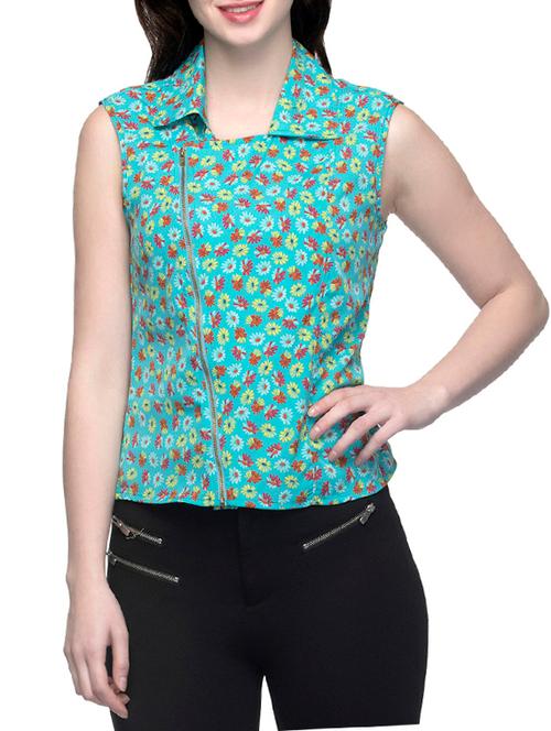 printed green top - 13287908 - Very Small Image - 1