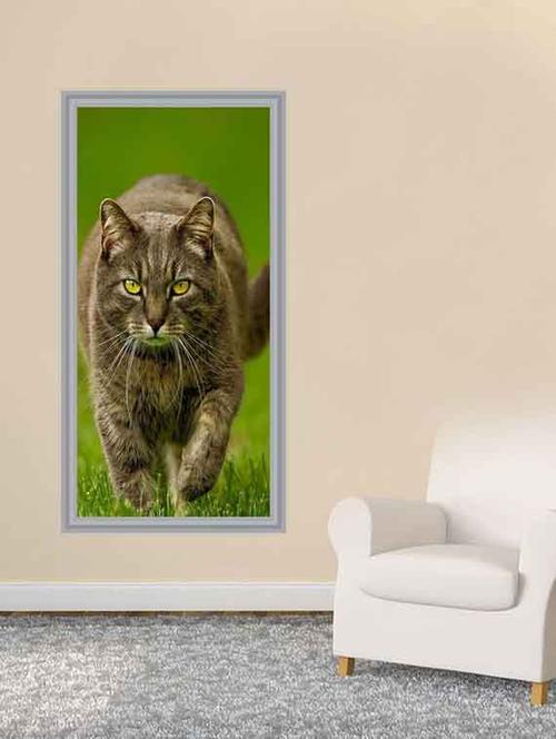 impression wall cat wall sticker - 13288138 - Very Small Image - 1