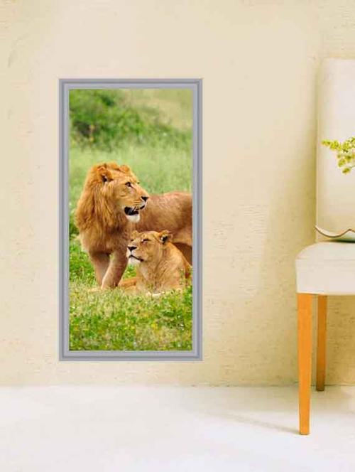 impression wall lion wall sticker - 13288139 - Very Small Image - 1