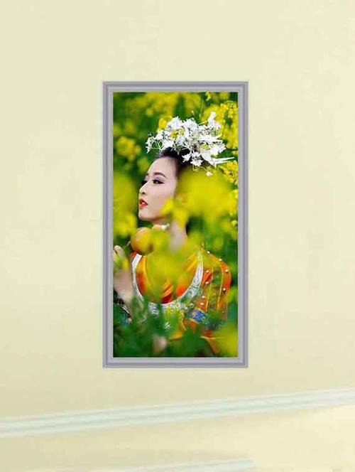 impression wall nepali girl wall sticker - 13288144 - Very Small Image - 1