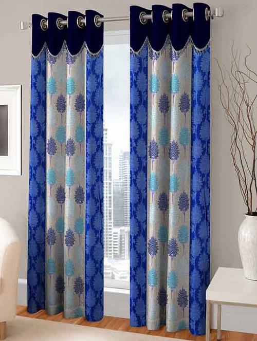 home fantasy polyester window curtain-2 pcs - 13289211 - Very Small Image - 1