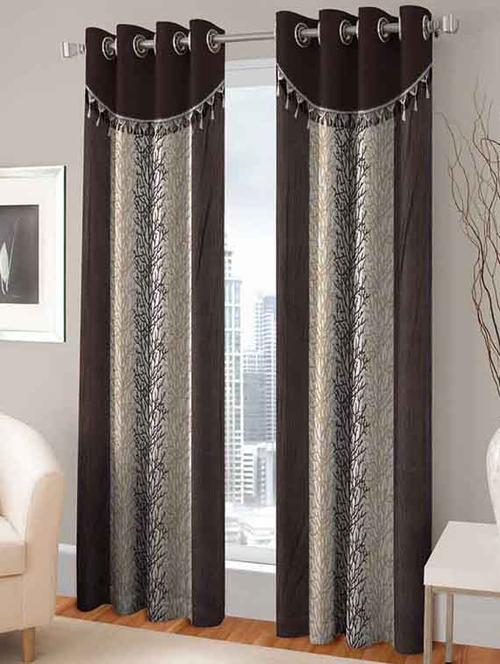 home fantasy polyester window curtain-2 pcs - 13289215 - Very Small Image - 1