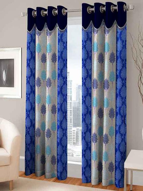 home fantasy polyester door curtain-2 pcs - 13289222 - Very Small Image - 1