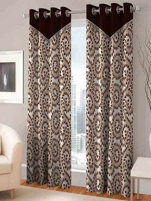 home fantasy polyester door curtain-2 pcs - 13289228 - Very Small Image - 1