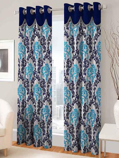 home fantasy polyester door curtain-2 pcs - 13289236 - Very Small Image - 1