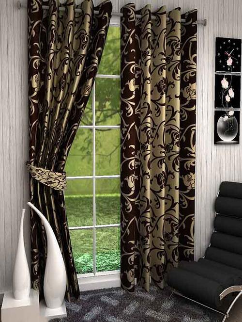 home fantasy polyester door curtain-2 pcs - 13289380 - Very Small Image - 1