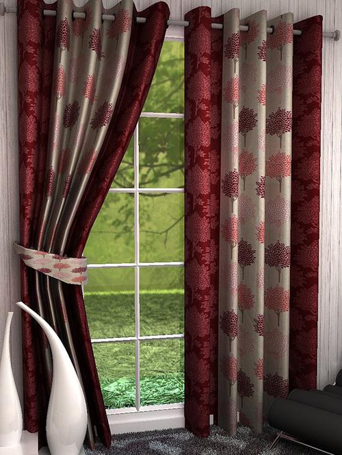 home fantasy printed polyester door curtain-2 pcs - 13289429 - Very Small Image - 1