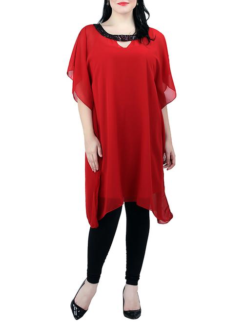 contrast sequined plus kaftan - 13289720 - Very Small Image - 1