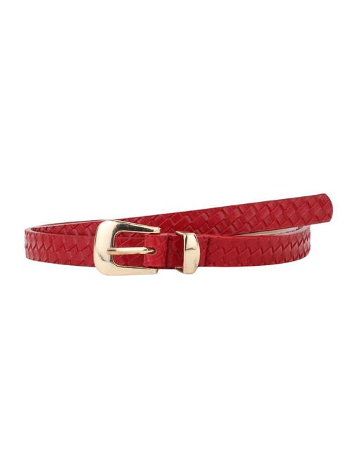 red leatherette (pu belt - 13289846 - Very Small Image - 1