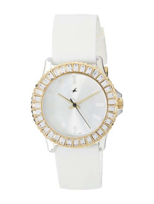 fastrack hip hop analog silver dial women's watch - ne9827pp01j - 13292023 - Very Small Image - 1