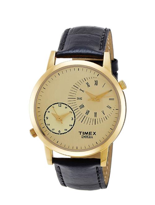 timex empera analog gold dial men's watch - k201 - 13292371 - Very Small Image - 1