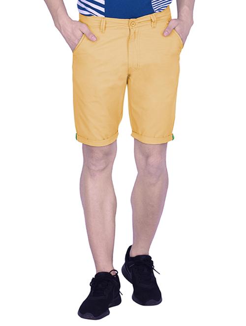 yellow cotton shorts - 13293170 - Very Small Image - 1