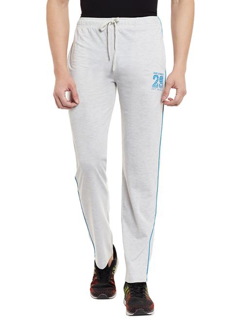 beige cotton full length track pant - 13296805 - Very Small Image - 1