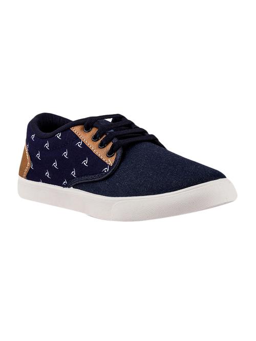 blue canvas lace up sneakers - 13297144 - Very Small Image - 1