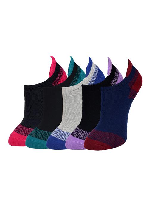 marc terry computer cotton spandex socks set of 5 - 13297324 - Very Small Image - 1