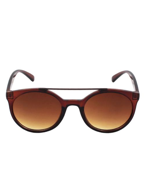 yoloclan brown oval unisex sunglasses - 13302261 - Very Small Image - 1