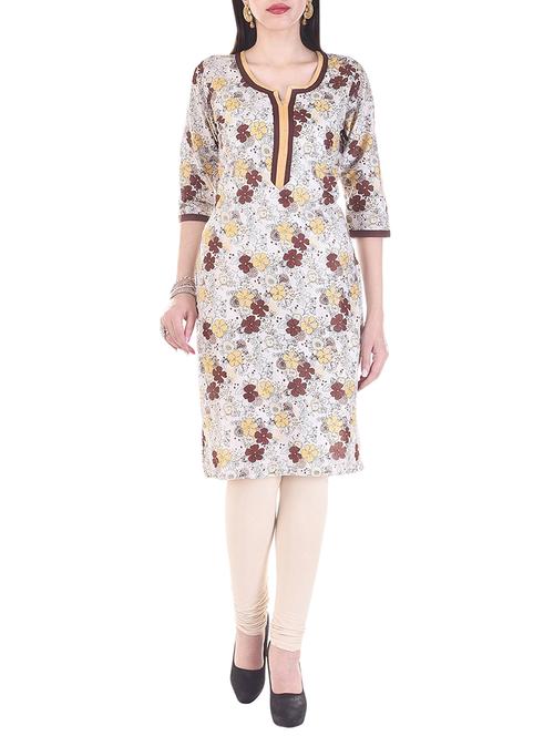 multi colored cotton printed regular kurti - 13310970 - Very Small Image - 1