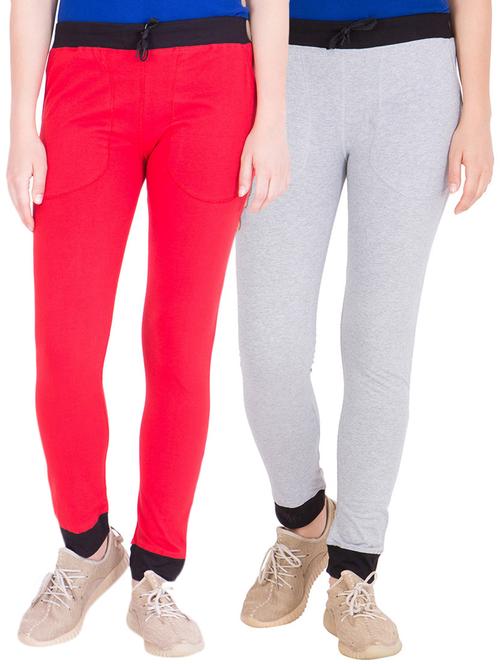 multi colored cotton track pant combo - 13311414 - Very Small Image - 1