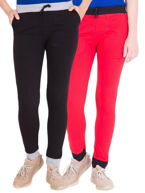 multi colored cotton track pant combo - 13311417 - Very Small Image - 1