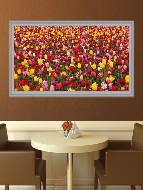impression wall flowers 92*48 cm (without frame) - 13312509 - Very Small Image - 1