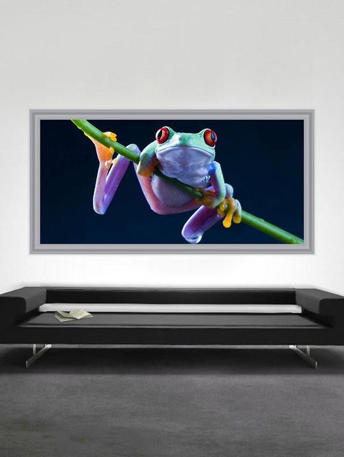 impression wall frog 92*48 cm (without frame) - 13312522 - Very Small Image - 1
