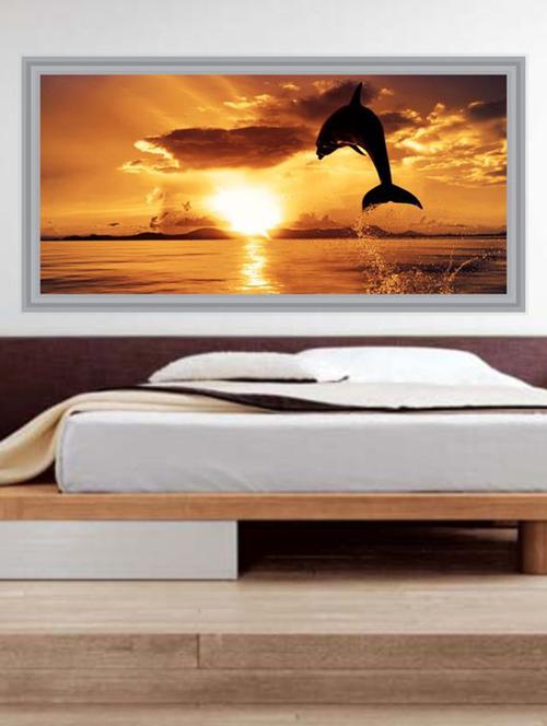 impression wall fish 92*48 cm (without frame) - 13312531 - Very Small Image - 1