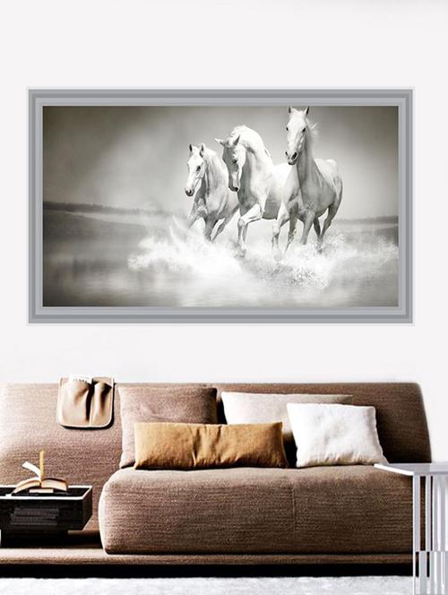 impression wall horse 92*48 cm (without frame) - 13312537 - Very Small Image - 1