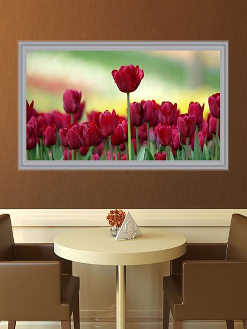 impression wall flowers 92*48 cm (without frame) - 13312544 - Very Small Image - 1