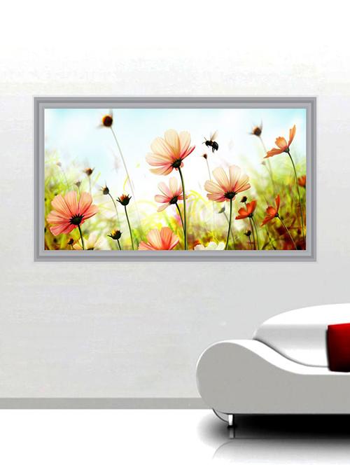 impression wall flowers 92*48 cm (without frame) - 13312550 - Very Small Image - 1