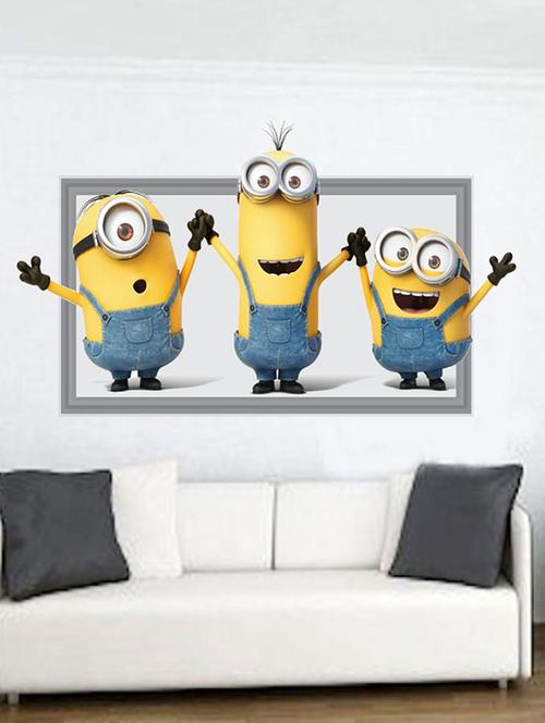 impression wall minions 92*48 cm (without frame) - 13312554 - Very Small Image - 1