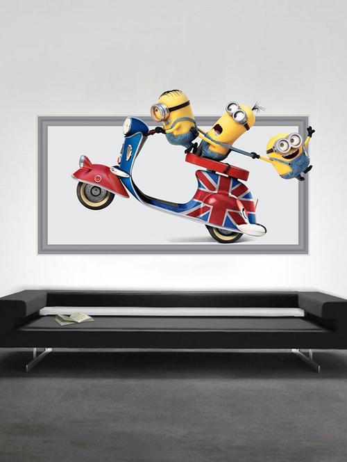 impression wall minions 92*48 cm (without frame) - 13312557 - Very Small Image - 1