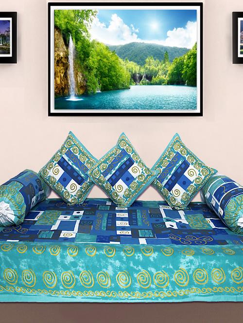 kariba 100% cotton traditional diwan set. - 13313172 - Very Small Image - 1