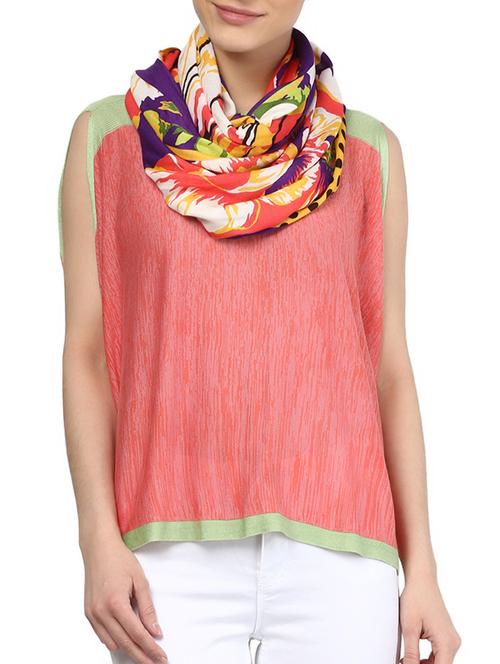 purple viscose stole - 13313812 - Very Small Image - 1