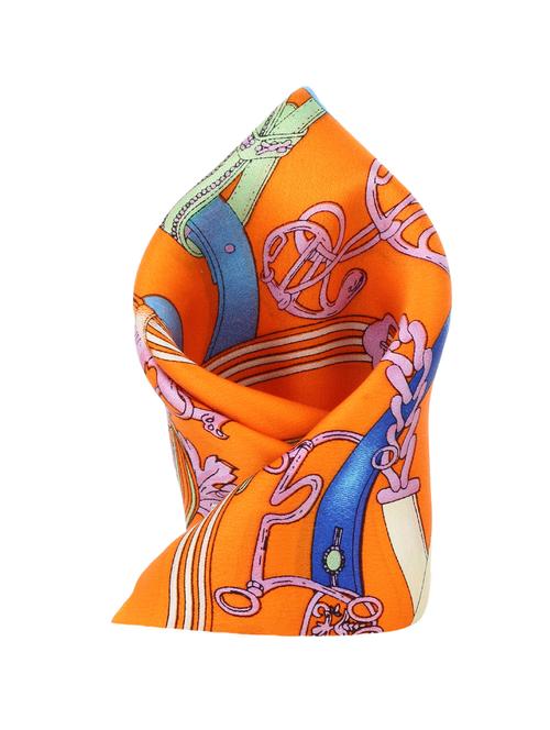 yellow polyester pocketsquare - 13315004 - Very Small Image - 1