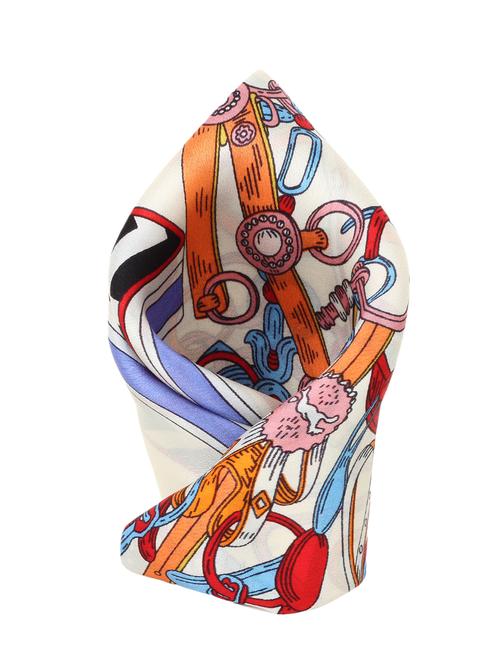 multi colored polyester pocketsquare - 13315005 - Very Small Image - 1