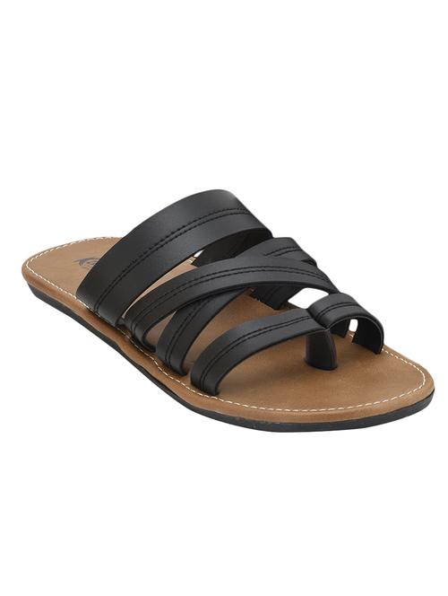 black leather slip on slipper - 13316313 - Very Small Image - 1