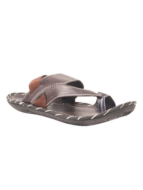 brown synthetic back strap sandals - 13322650 - Very Small Image - 1