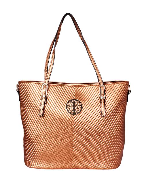 copper leatherette handbag - 1332271 - Very Small Image - 1