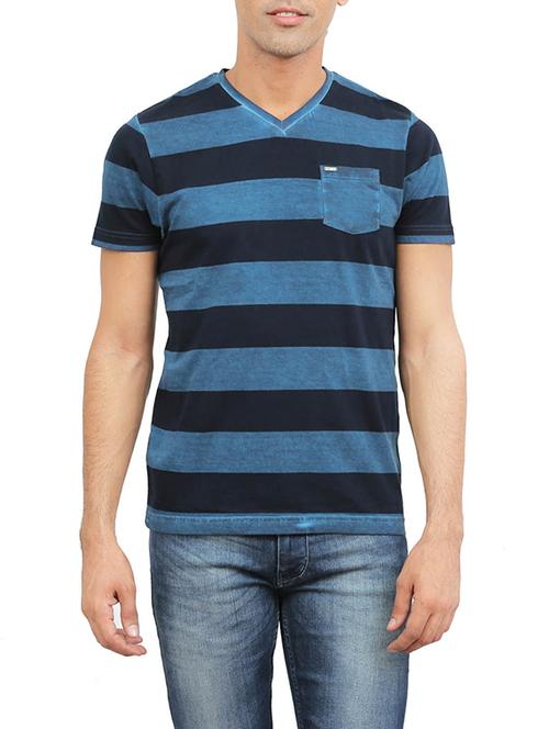 blue cotton tshirt - 13323530 - Very Small Image - 1