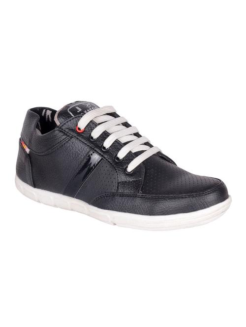 black leatherette lace up shoe - 13324715 - Very Small Image - 1